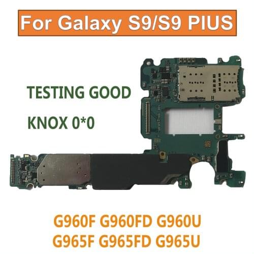 Original Motherboard For Samsung Galaxy S9 Plus G965F G965FD G965U G9650 S9 G960F G960U G9600 Clean IMEI 64GB 128GB Good Imei