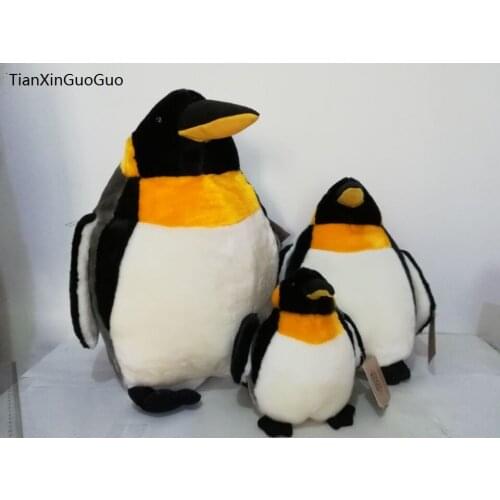 New arrival cartoon penguin plush toy one family penguins soft doll throw pillow Christmas gift h1034