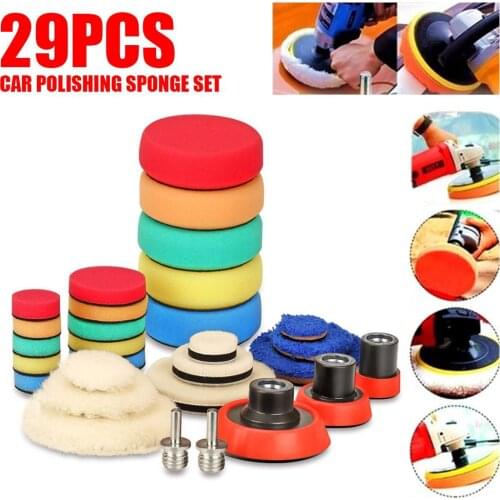 NEW Polish Foam Waxing Paint Care 29PCS 1/2/3 Inch High Quality Microfiber Wax Pad Polish Pad 2020