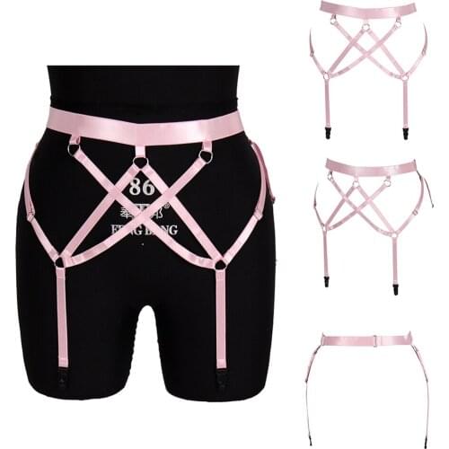 Sword Belt Straps Adjust Suspender Belt Size Body Harness Women Sexy Stocking Garters Punk Goth Accessories Dance Wear