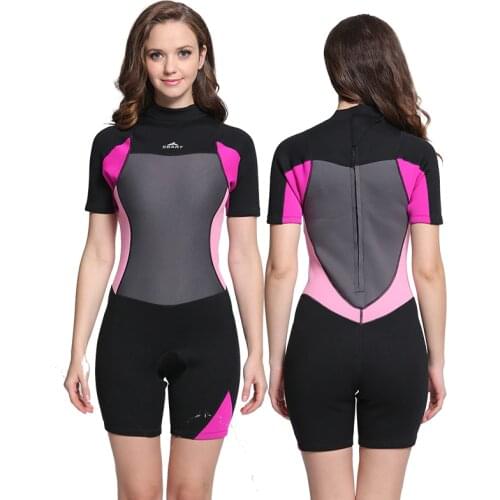 Sbart 2mm Shorty Wetsuit Premium Neoprene Wetsuits Short Sleeve Spring Snorkeling, Swimming for Men Women Suit for Scuba Diving