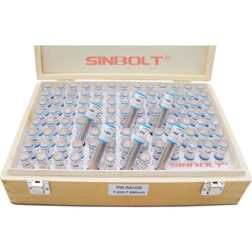 Plug Gauge/Metric Pin gauge/pin gauge Set,7.000mm--7.990mm(step: 0.01,100pcs)