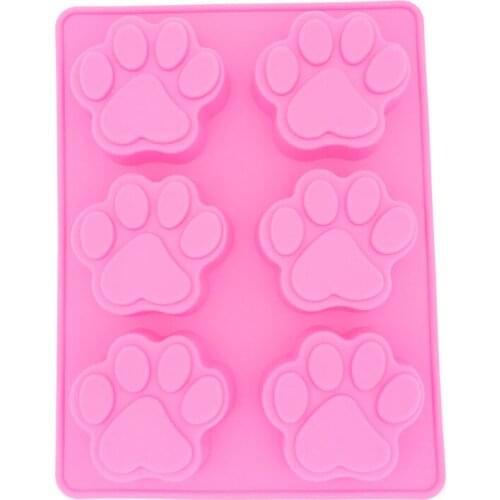 6 holes Cartoon cat pad silicone cake mold chocolate mold creative fondant cake molds cake decoration