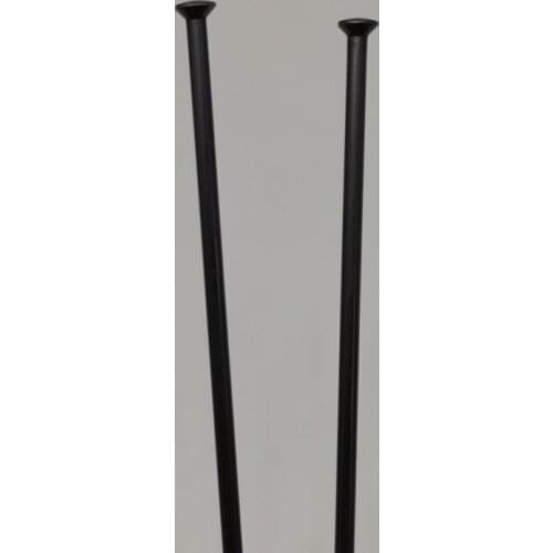 15 Gauge Diameter 1.8mm Straight Pull Head Black Color Bicycle Spokes 304 Stainless Steel Round Body Mountain Bike Needles/Pins