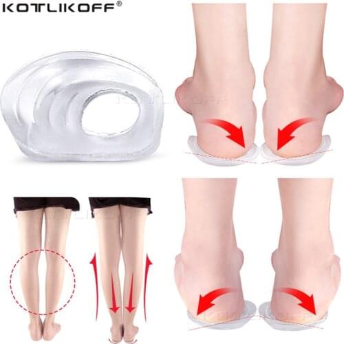 KOTLIKOFF Unisex O/X Legs Correction Insoles Gel Orthopedic Insoles Foot Varus Valgus Men Women Heel Pad Correction Shoe sole