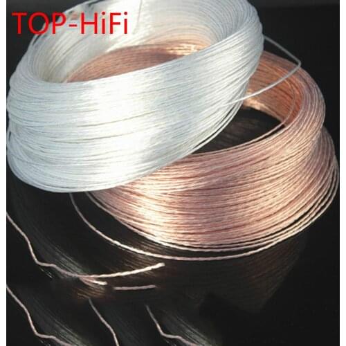 TOP-HiFi 7N OCC OCS 1.5mm Audio Headphone Earphone wire , Signal line, Spaeker Cable Internal Cable 10M