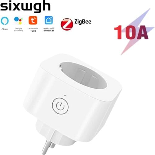ZigBee 3.0 Smart Plug Power Socket EU 10A Power Monitor Timing Function Tuya Smart Life APP Control Works With Alexa Google