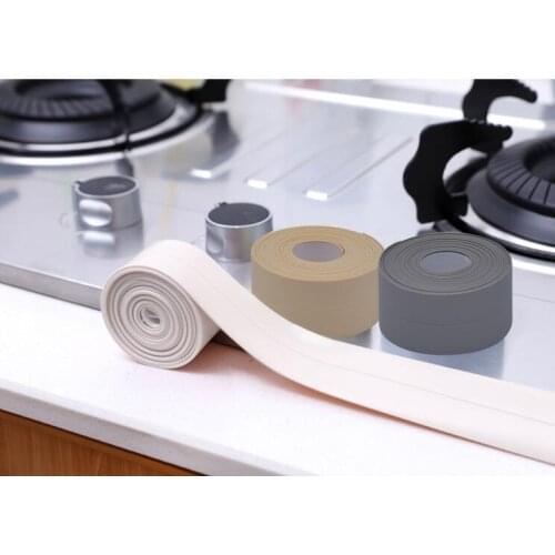 Self Adhesive Kitchen Ceramic Sticker Waterproof Anti-moisture PVC Sticker Bathroom Wall Corner Line Sink Stickers