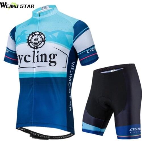Weimostar Pro Team Cycling Clothing 2019 Men Gel Pad Bicycle Clothing Summer Cycling Jersey Set MTB Bike Jersey Road Cycle Wear