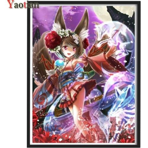 Japanese anime girl diy 5d diamond painting full Square/Round drill diamond embroidery kits Diamond Mosaic Decor Home Art