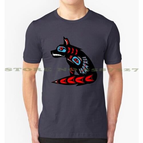 On The Task Graphic Custom Funny Hot Sale Tshirt Tribal Wolf Wolf Wolf Pups Tlingit Wolf Haida Wolf Seattle Vancouver Alaska