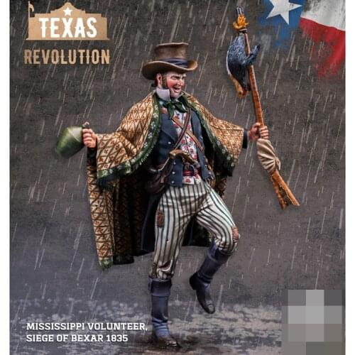 1/24 MISSISSIPPI VOLUNTEER, SIEGE OF BEXAR 1835, Resin Model figure GK, Unassembled and unpainted kit