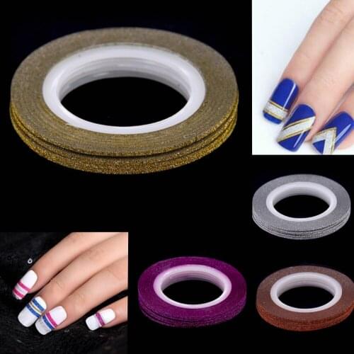 1mm Matte Nail Art Striping Tape Rolls Resin Sticker Beauty Manicure Decals Line Nail Tip Design DIY Decoration Nail Art Tools