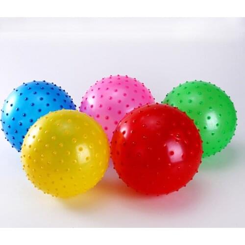 1Pc Soft Inflatable PVC Massage Bouncing Ball Air Pump Development Kids Toy New