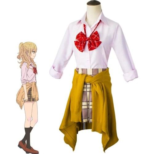 2020 citrus Anime Aihara Yuzu Aihara Mei Cosplay Costumes Wig Set Short skirt Japanese-style student wear love live cosplay