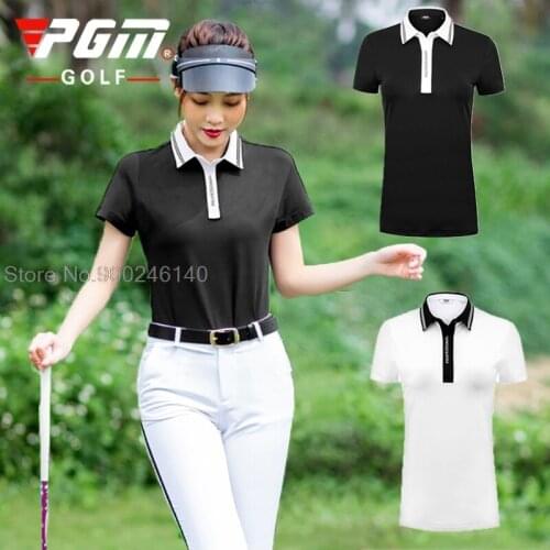 2021 Summer Ladies Golf Apparel Golf T-Shirt Quick-Drying Breathable Tops Women Short Sleeve Sportswear Leisure Slim Shirts