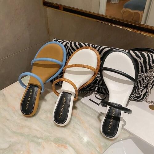 2021 Fashion Open Toe Sandals Cute round Toe Super Soft Comfortable Slippers All-Match Fashion Sandals