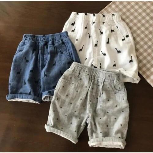 2021 new style girls boys printed shorts summer cotton fashion kids shorts