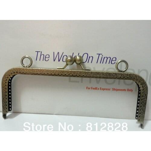 5pcs 21cm Half Round Antique Bronze Purse Frame with Sewing Holes