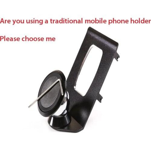 Aluminum Alloy Magnetic Car Interior Air Vent Car Mobile Phone Holder Bracket For 2020 Land Rover Discovery Sports Premium Black