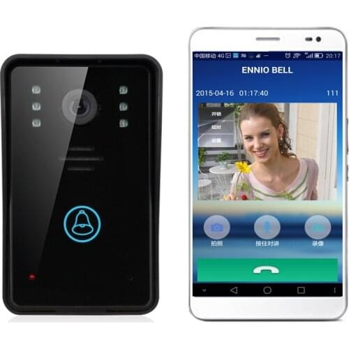 720P Touch Button Wireless Intercom WIFI Doorbell Motion Detection Video Door Phone
