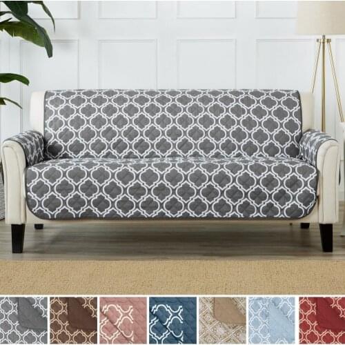 1/2/3 Seat Sofa Couch Cover Chair Throw Pet Dog Kids Mat Furniture Protector Reversible Washable Removable Armrest Slipcovers