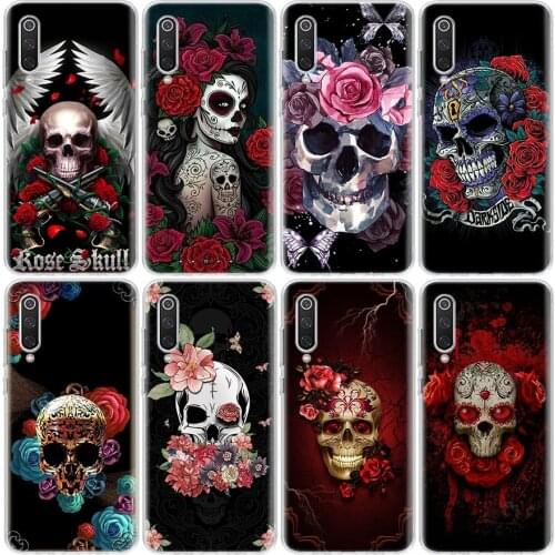 Catrina beautiful rose girl Skull Art Phone Case For Xiaomi Mi Note 11 10 9 CC9 10T 8 A3 A2 A1 M2 F2 Lite Pro X3 K20 F1 F3 CC9E