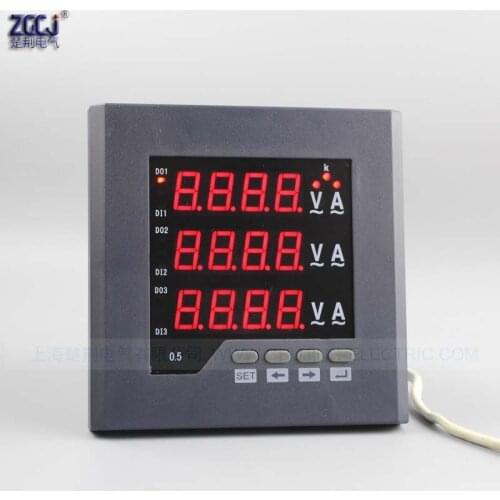 CJ-3UI23-O 3 phase current and voltage combination meter digital current and voltage combination panel meter with 1 alarm output