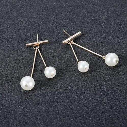 Korea Imitation Pearl Earring Elegant Female Women Long DropEarring Weeding Jewelry Brincos Cheap Wholesale
