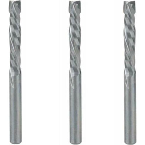 3PCS Compression Milling Cutter Up And Down Cutting Two-Edged Spiral Carbide Milling Tool CNC Router Wood End Mill Cutter Bits