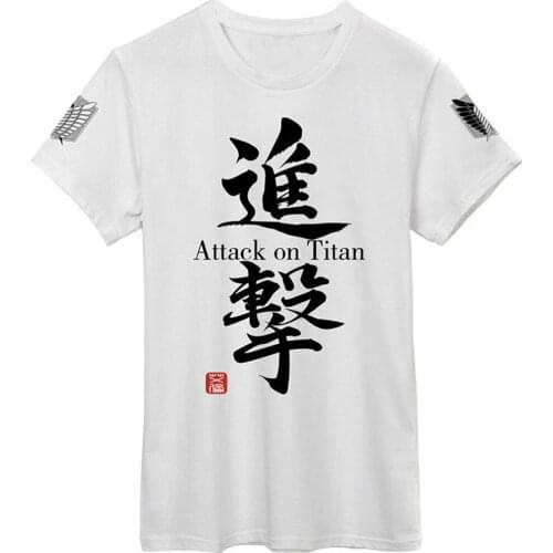 Brdwn Attack on Titan Unisex Shingeki no Kyojin cosplay Short-Sleeved EUR Size T-Shirt Tee Shirt Tops