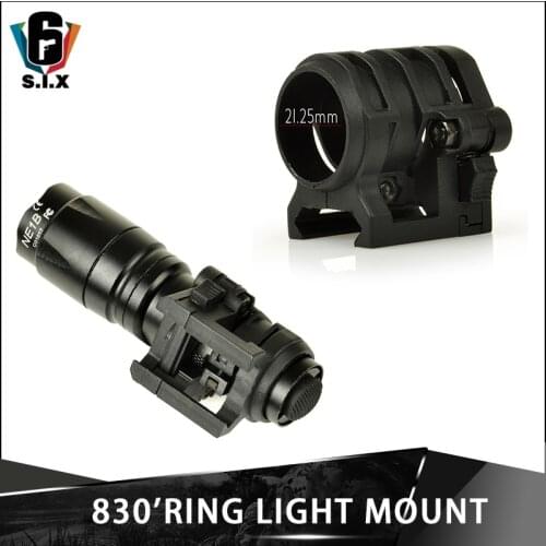 0.83inch Tactical Ring Flashlight Mount Ring for Airsoft Weapon Light Outdoor Hunting Gun Light