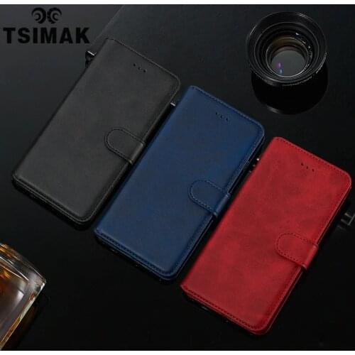 Tsimak Leather Case For Samsung Galaxy J3 J5 J7 Pro J4 Prime J6 Plus 2017 2018 J330 J530 J730 Flip PU Wallet Phone Cover Coque