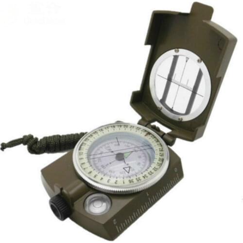 Outdoor Multi-function Compass Metal with Luminous Waterproof Survival Military Compass Hiking Camping Army Pocket Equipment