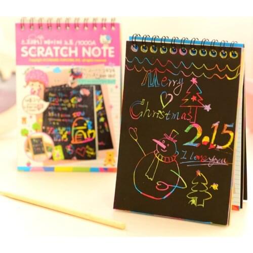 Kids Drawing Toys DIY Scratch Paintings Magic Art Drawings Baby Educational Toys Child Birthday Gifts For Boys Girls TXTB1