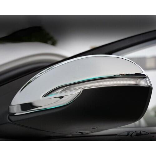 For Hyundai Solaris 2017 2018 Car Reaview Mirror Covers Protector Exterior Rear View Mirror Decoration Frame Auto Accessories