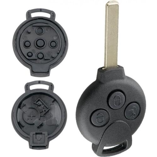 3 ButtonsNew Car Remote Key Shell Case Fit for Mercedes-Benz Smart Fortwo 451 2007-2013