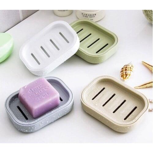 New Bathroom Dish Plate Case Home Shower Travel Hiking Holder Container Soap Box Plastic Soap Box Dispenser Soap Rack