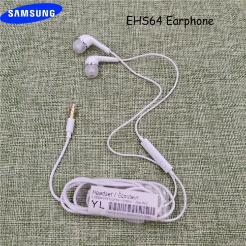 SAMSUNG Original Earphone EHS64 Wired 3.5mm In-ear With Microphone For Samsung Galaxy A21 A31 A41 A51 A71 5G S6 S7 Edge S9 S10