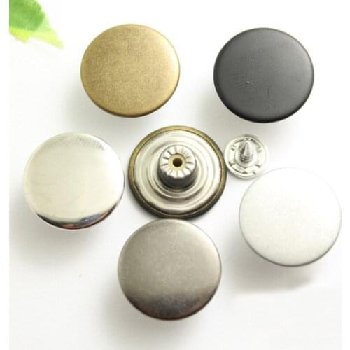 10 PCS Flat Copper Jersey Metal Buttons Spot Wholesale Denim Jeans Combined Button For Dress 17MM