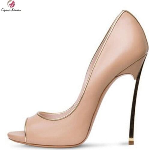 Hot Woman Summer Super High Metal Thin Heels Sandals Open Toe Heels Sandals Party Wedding Females Sandals Shoes Large Size 34-43