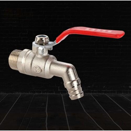 1/2" 3/4" 1" All Copper Ball Core Thickened High Temperature Water Nozzle Quick opening Ball Valve For Heating Drainage