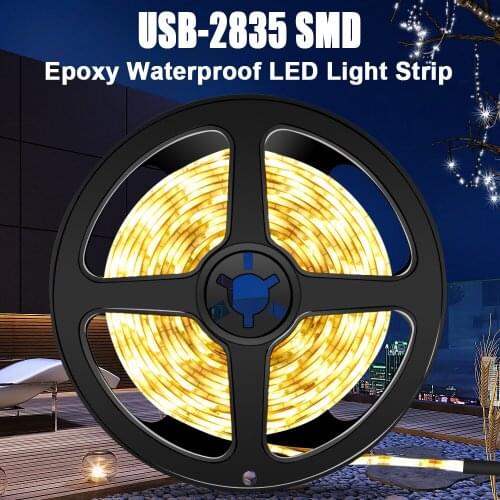 LED Light Strip 5V Flexible Ribbon Lamp 0.5M 1M 2M 3M 4M 5M TV Background Light Indoor Waterproof Lamp Strip Home Lighting 2835