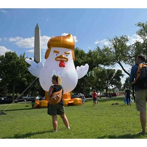 Oxford fabric High quality golden hair cartoon model outdoor giant inflatable cock