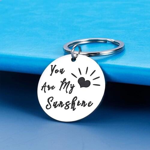 Inspirational Keychain Birthday Anniversary Valentines Day Gifts for Dad Mom Best Friends Father Mother Daughter Son Keyring