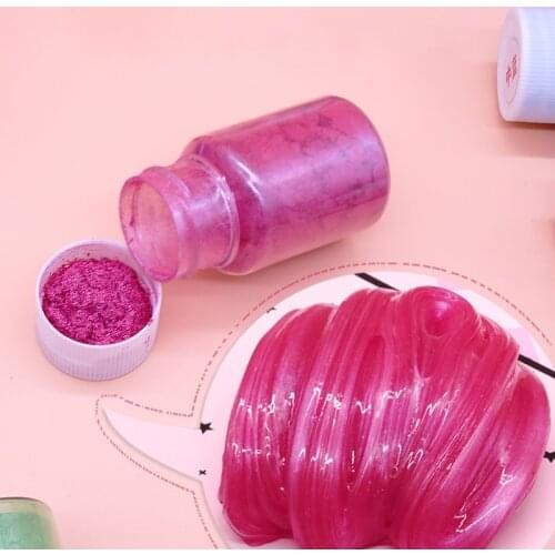 10g Pearl Pigment Powder For Slime dyes for slime All Additives For Slimes Coloring Crystal Clay Decoration Supplies Play Toys