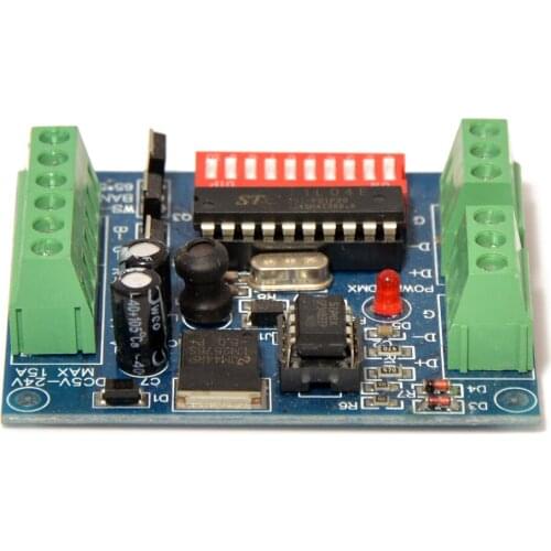 3CH DMX512 LED Controller 3 Channel RGB DMX Decoder 3CH*5A 15A WS-DMX-3CH-BAN-V1 for RGB LED Strip Light Module DC5V-24V