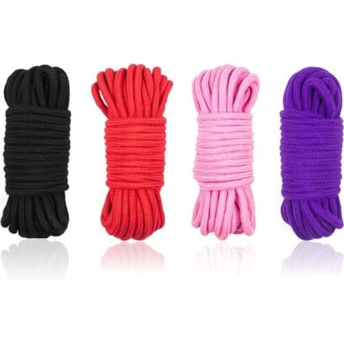 5M Length Sex Slave Bondage Rope Sex Toys Thick Soft Cotton Knitted Rope Restraint For Couple Woman Men Flirt Sex Product BDSM