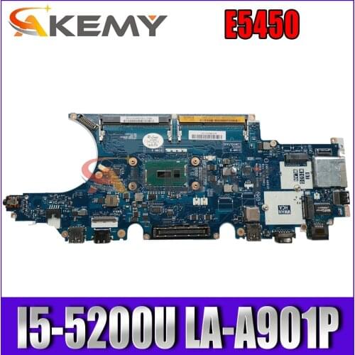 Akemy I5-5200U LA-A901P FOR Dell latitude E5450 Laptop Motherboard CN-04CNY4 4CNY4 Mainboard 100% tested