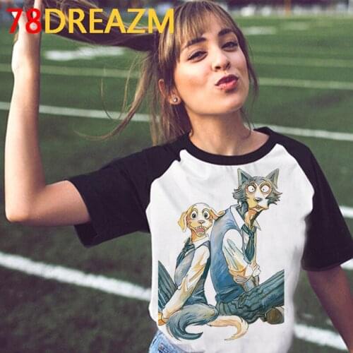 Beastars tshirt male tumblr graphic tees ulzzang top tees clothes plus size white t shirt